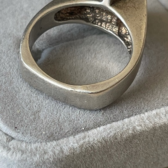 Silver ring cluster diamond - Picture 2 of 6